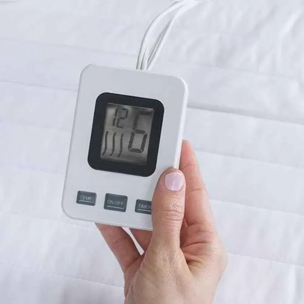 SensorPedic Warming Electric Mattress Pad with Digital Controller, Full, White
